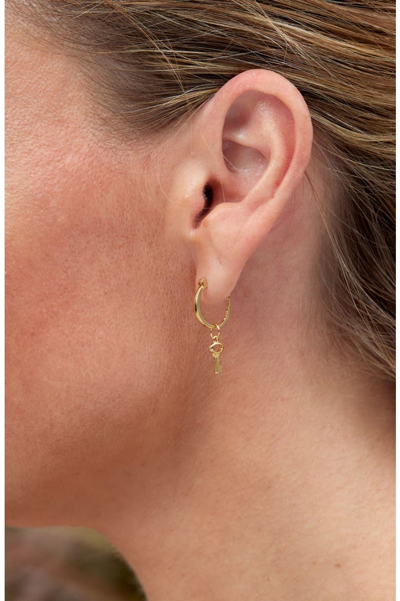 Set of 3 Drop & Hoop Earrings, Alternate, color, YELLOW