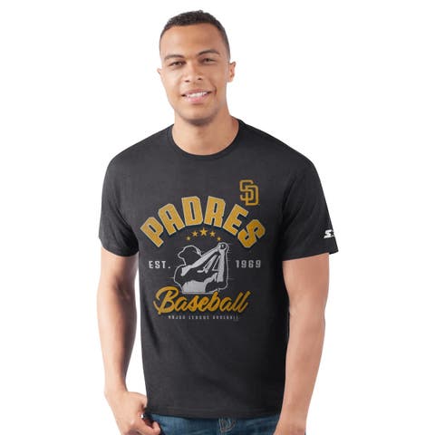 Men's Starter  Black San Diego Padres Prime Time Batter T-Shirt