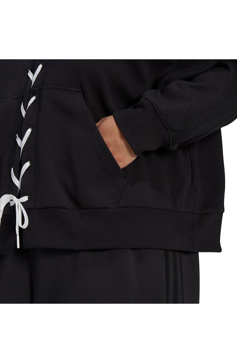 adidas Always Original Laced Hoodie, Alternate, color, Black