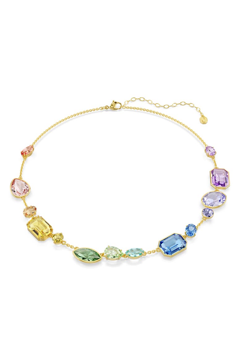 Gema Crystal Collar Necklace, Main, color, GOLD/ MULTI