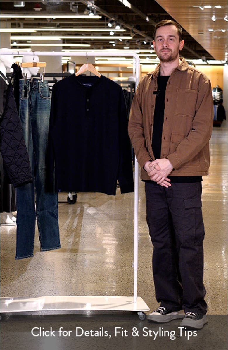 Henderson Long Sleeve Performance Henley, sales video thumbnail