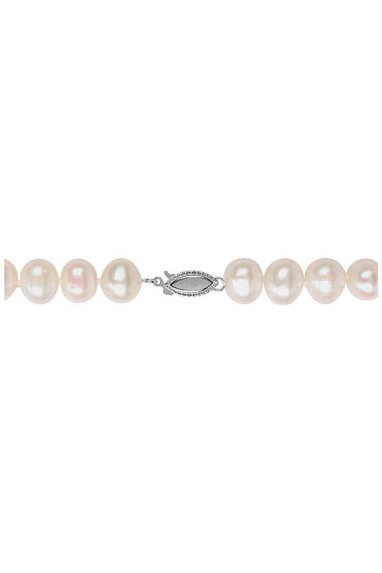 Cultured Freshwater Pearl Necklace, Earrings & Bracelet Set, Alternate, color, WHITE