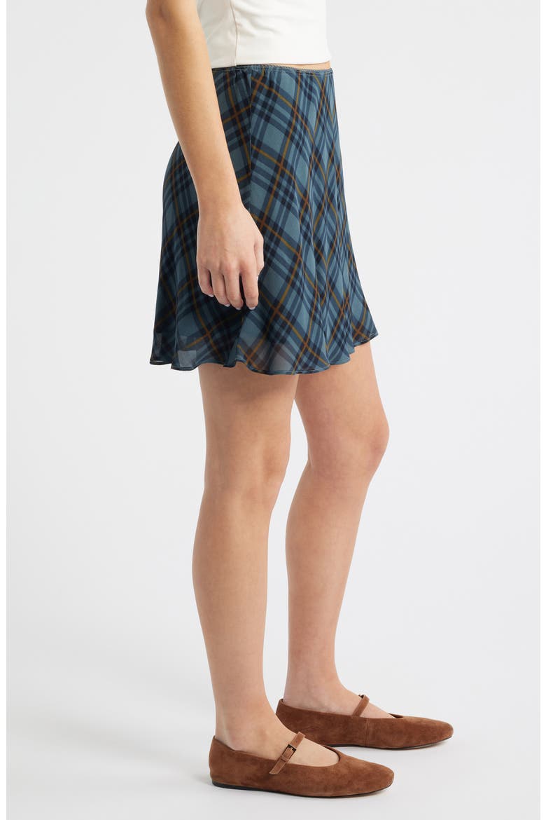 Brandy Plaid Miniskirt, Alternate, color, SLATE PLAID