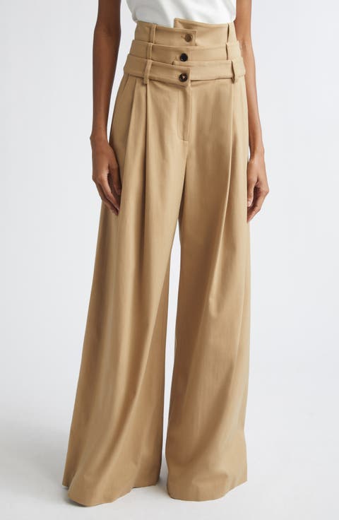 Triple Waistband Wide Leg Pants