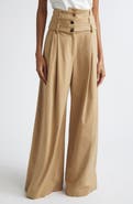MONSE Triple Waistband Wide Leg Pants