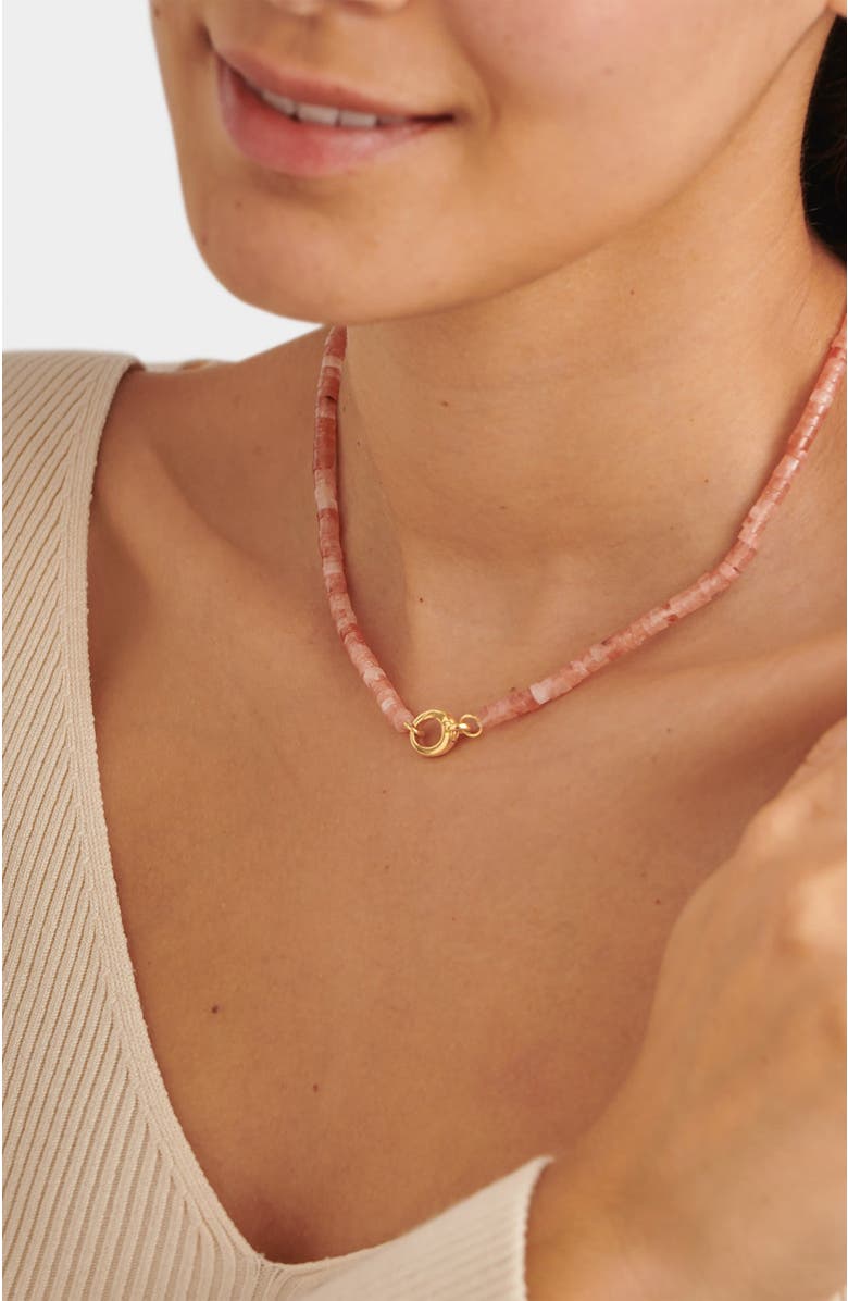 Katie Loxton Sunset Glow Choker, Alternate, color, Gold Coated