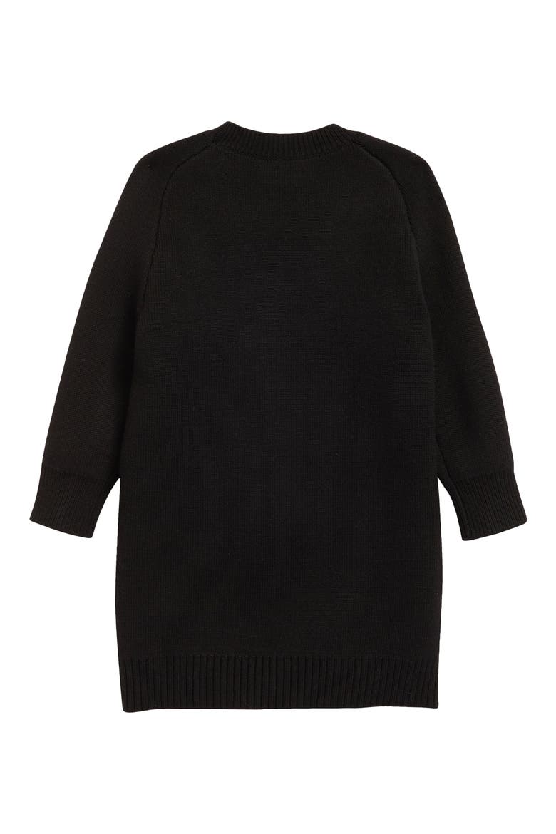 Kids' Dianne Check Merino Wool Blend Sweater Dress, Alternate, color, ARCHIVE BEIGE IP CHK