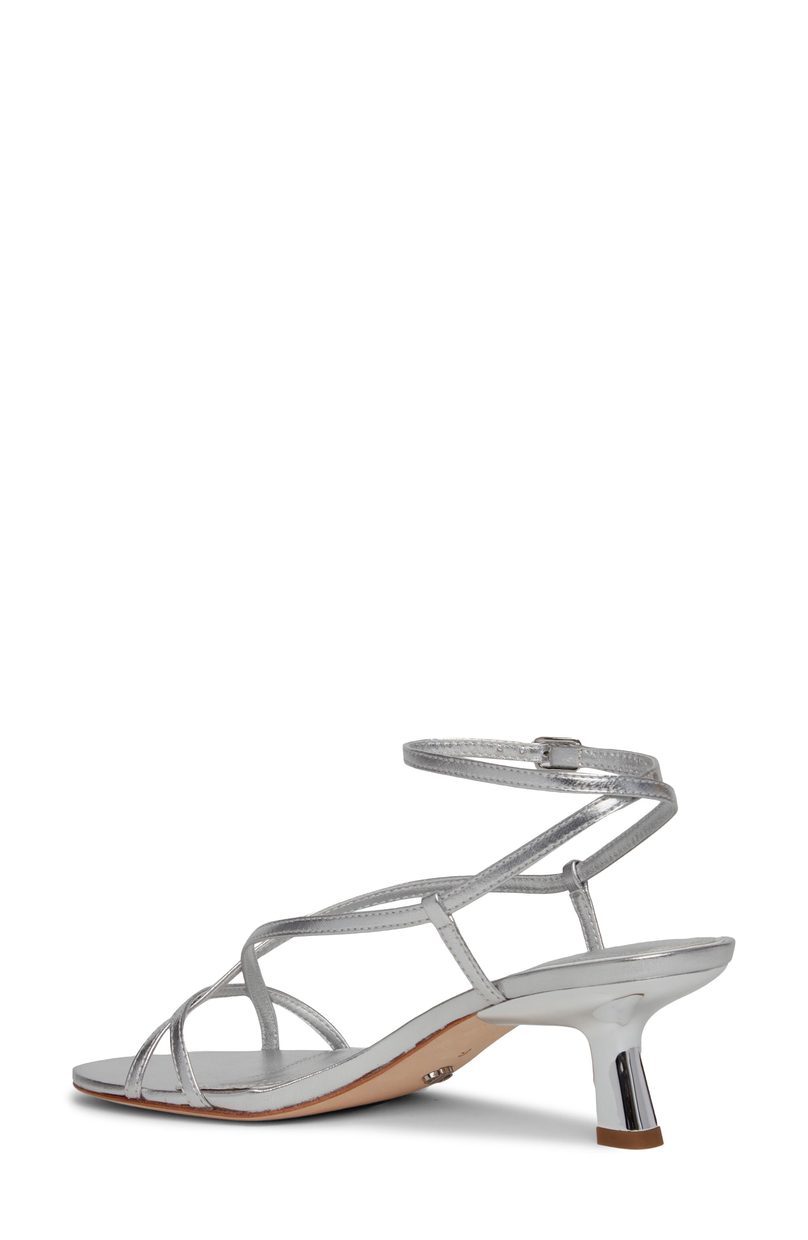 PAIGE Emeline Ankle Strap Sandal, Alternate, color, Silver