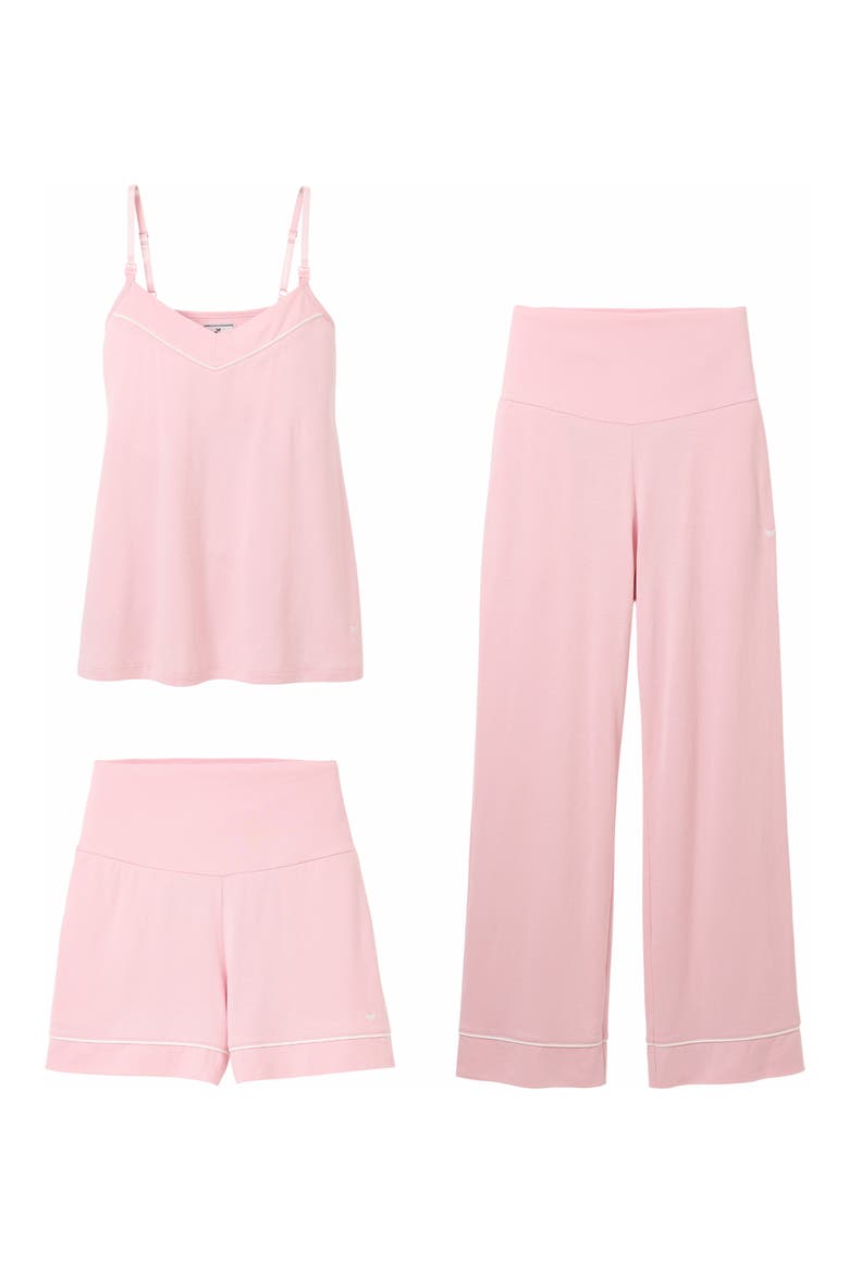 3-Piece Basics Cotton Maternity Set, Main, color, PINK