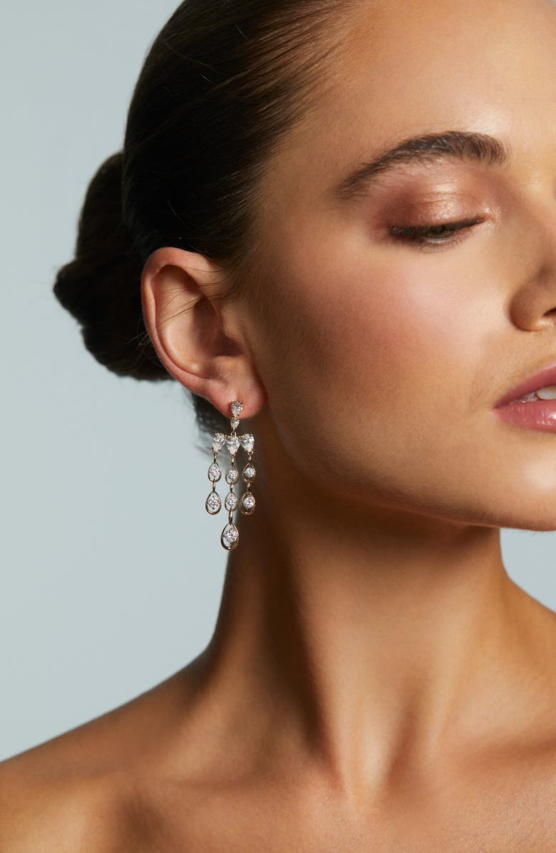 Nadri It Girl Chandelier Drop Earrings, Alternate, color, Gold