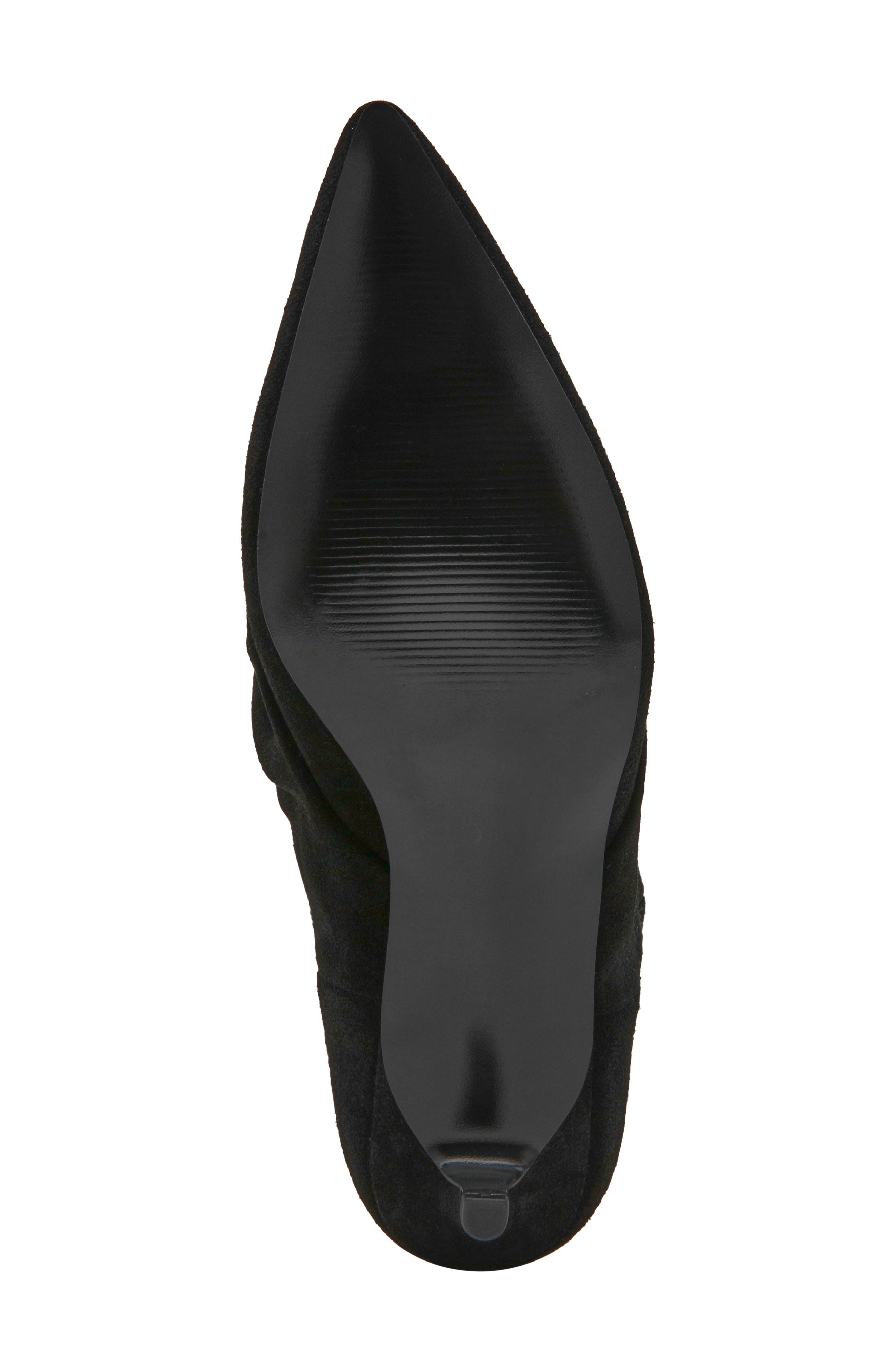 Lennox Pointed Toe Bootie, Alternate, color, BLACK SUEDE
