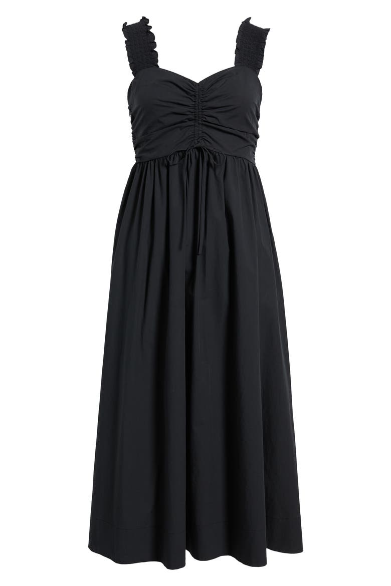 Irisa Cotton Blend Sundress, Alternate, color, BLACK