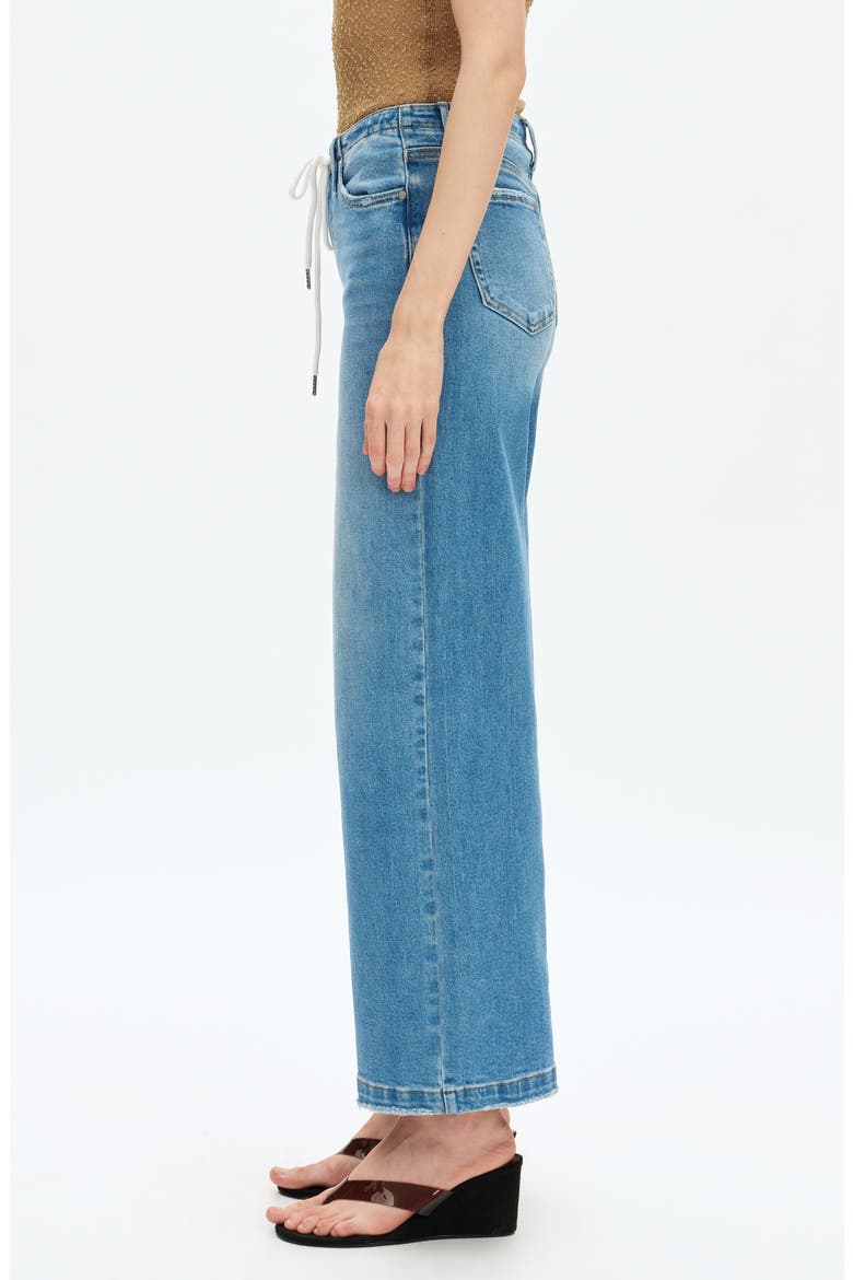 Zephyrine Drawstring Wide Leg Jeans, Alternate, color, LIGHT BLUE