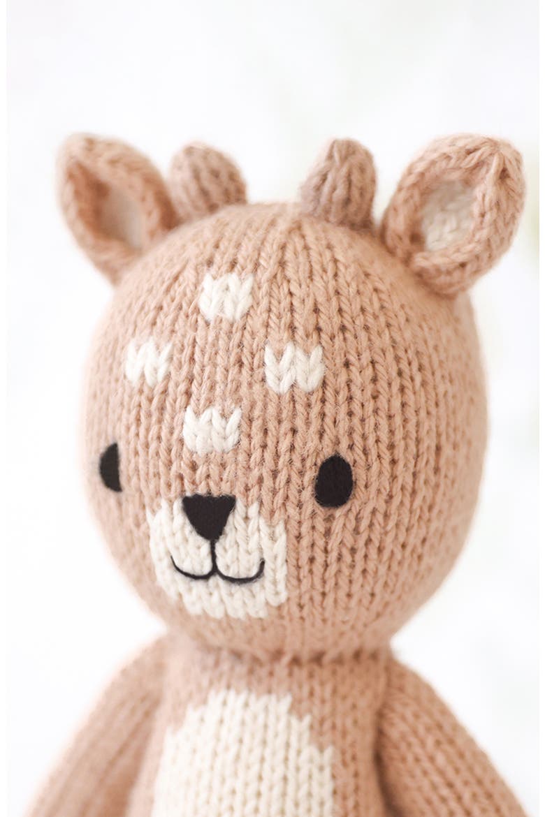 Tiny Elliot the Fawn Stuffed Animal, Alternate, color, BROWN/GREEN