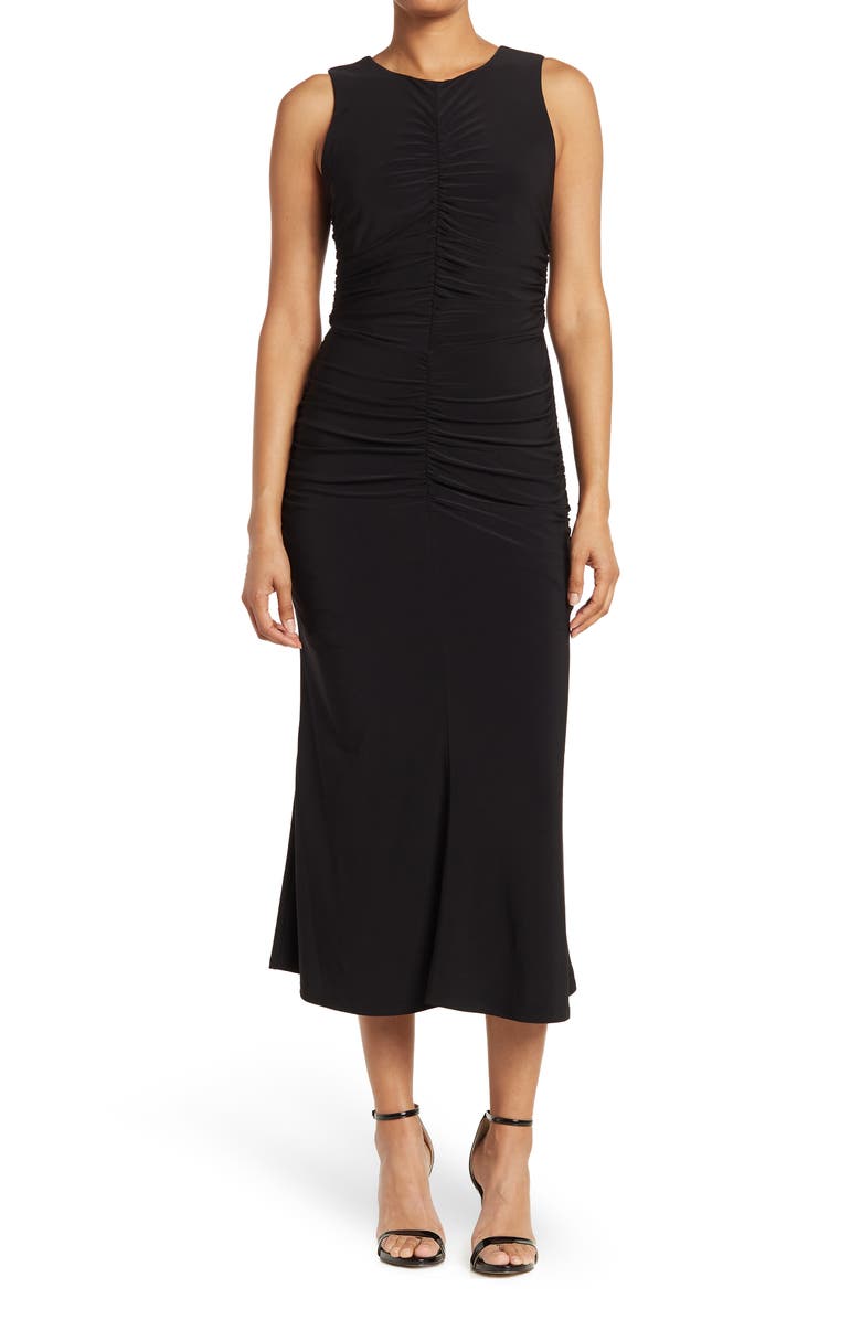 Halogen<sup>®</sup> Sleeveless Ruched Midi Dress, Main, color,