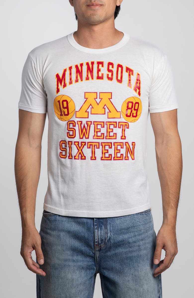 Elwood Vintage '89 Minnesota Sweet Sixteen Tee, Main, color, White