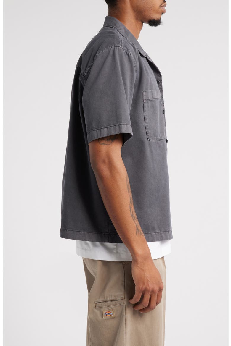 Short Sleeve Mechanic Shirt, Alternate, color, BLACK FADED