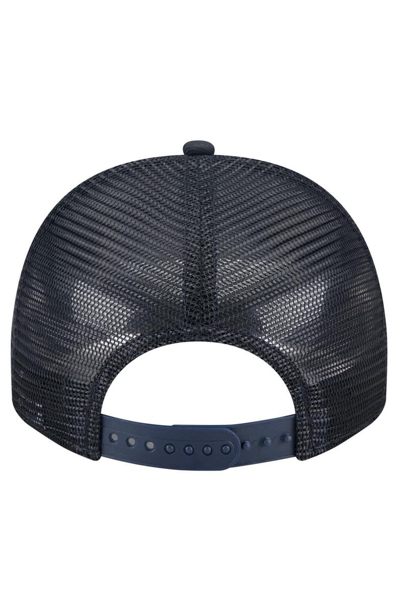 New Era Men's New Era Navy Houston Texans Vintage Team Rope A-Frame Trucker 9FIFTY Snapback Hat, Alternate, color, 