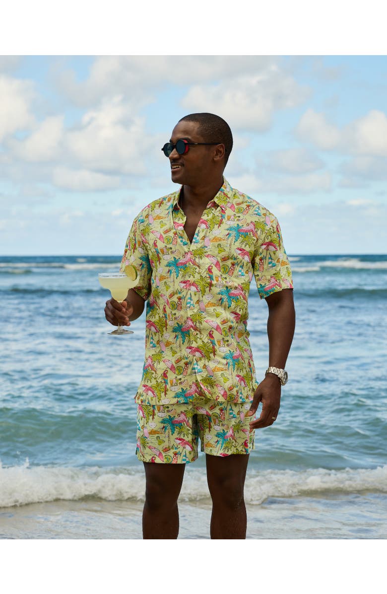 Kenny Flowers Margaritaville by Kenny Flowers - Welcome to Margaritaville - Lime - Short Sleeve Shirt, Alternate, color, Green