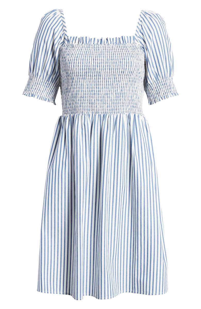 Draper James Smocked Stripe Dress, Alternate, color,