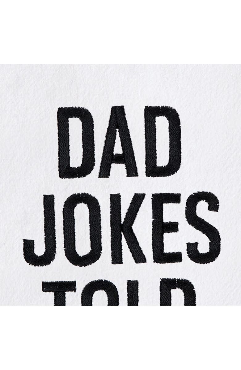 C&F Home Dad Jokes Told Here Father's Day Kitchen and Bathroom Embroidered Hand Towel, Alternate, color, Black