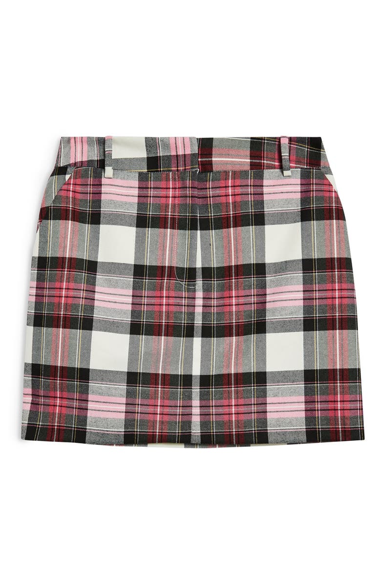 Topshop Tartan Pelmet Skirt, Alternate, color, 