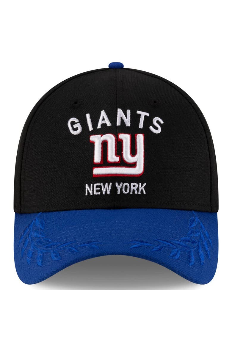 Men's New Era  Black/Royal New York Giants 2025 NFL Draft 39THIRTY Flex Hat, Alternate, color, Black