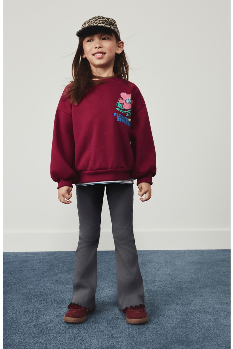 Kids' Flower Market 2-Piece Sweatshirt & Leggings Set, Alternate, color, PINK