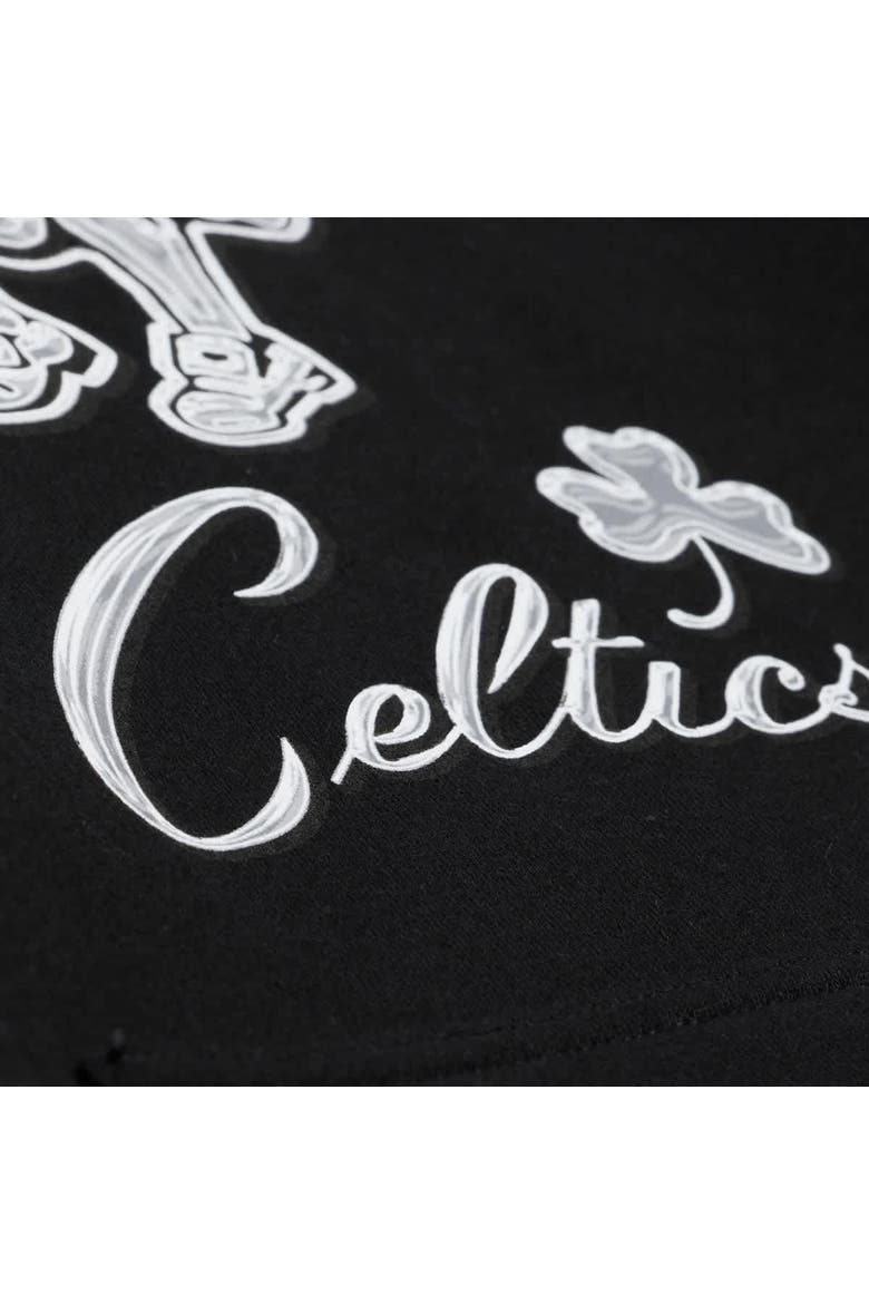 Men's Mitchell & Ness Black Boston Celtics Chrome Hoodie, Alternate, color, Black