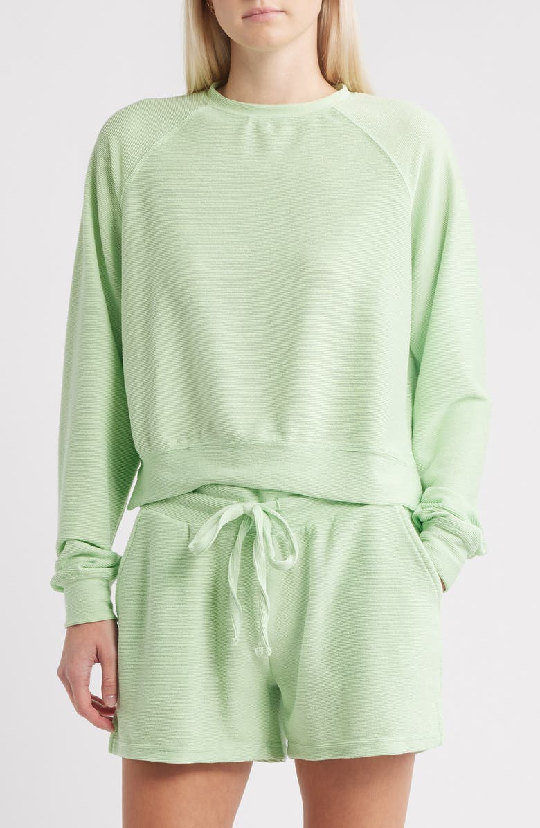 HAPPY CAMP3R Cloud Lounge Sweatshirt, Main, color, Mint