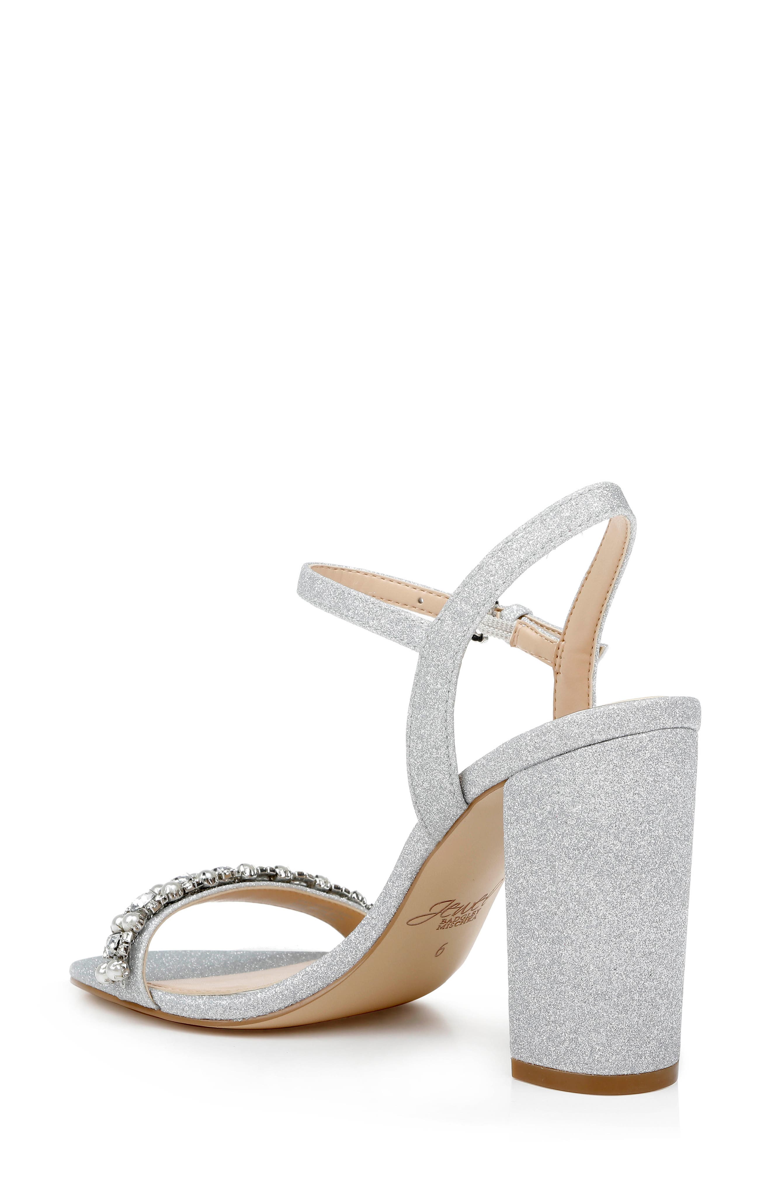 Jewel Badgley Mischka Dee Ankle Strap Sandal, Alternate, color, 