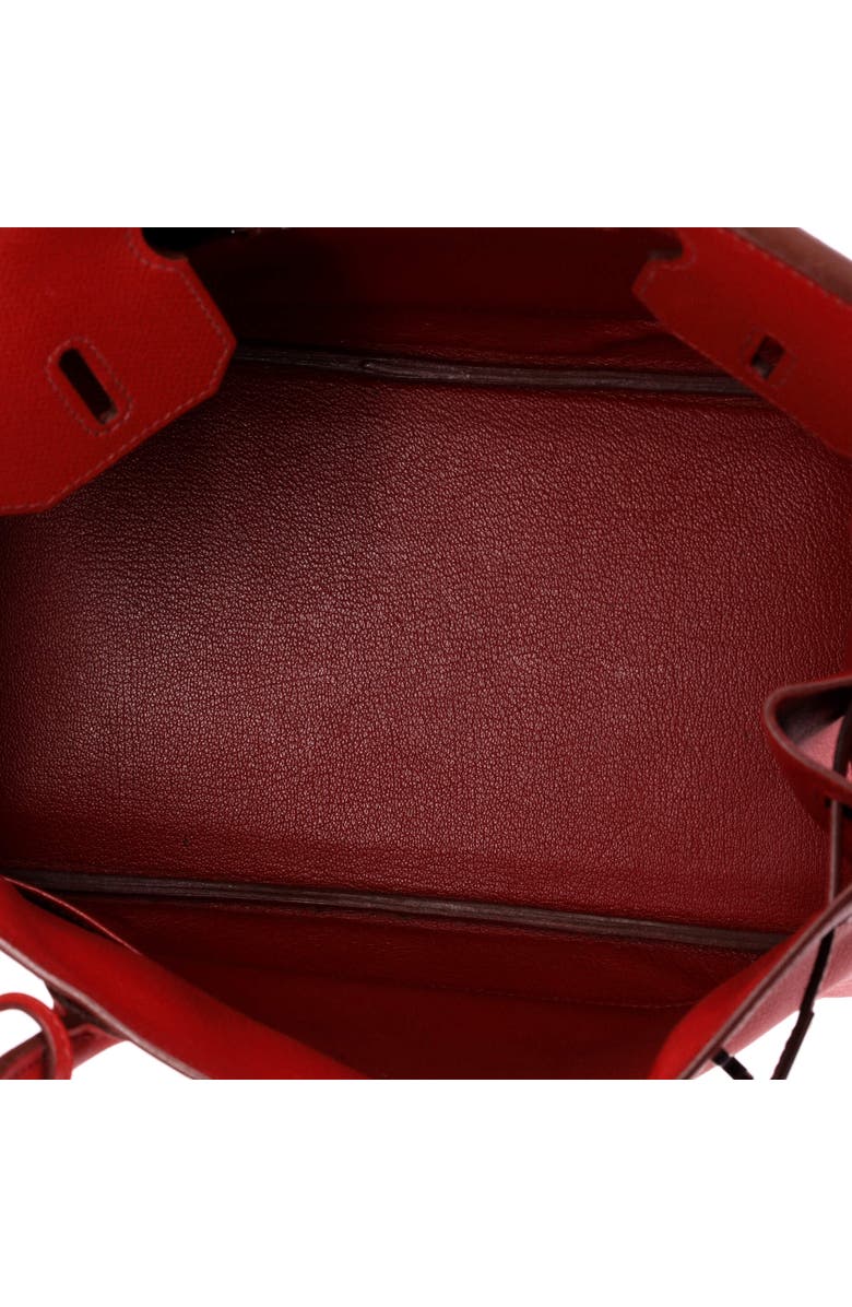 Pre-Owned Hermes Birkin Handbag Red Epsom with Palladium Hardware 25, Alternate, color, Rouge Garance