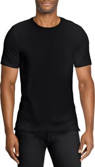 W.R.K Asher White Slub Stretch Cotton & Modal T-Shirt