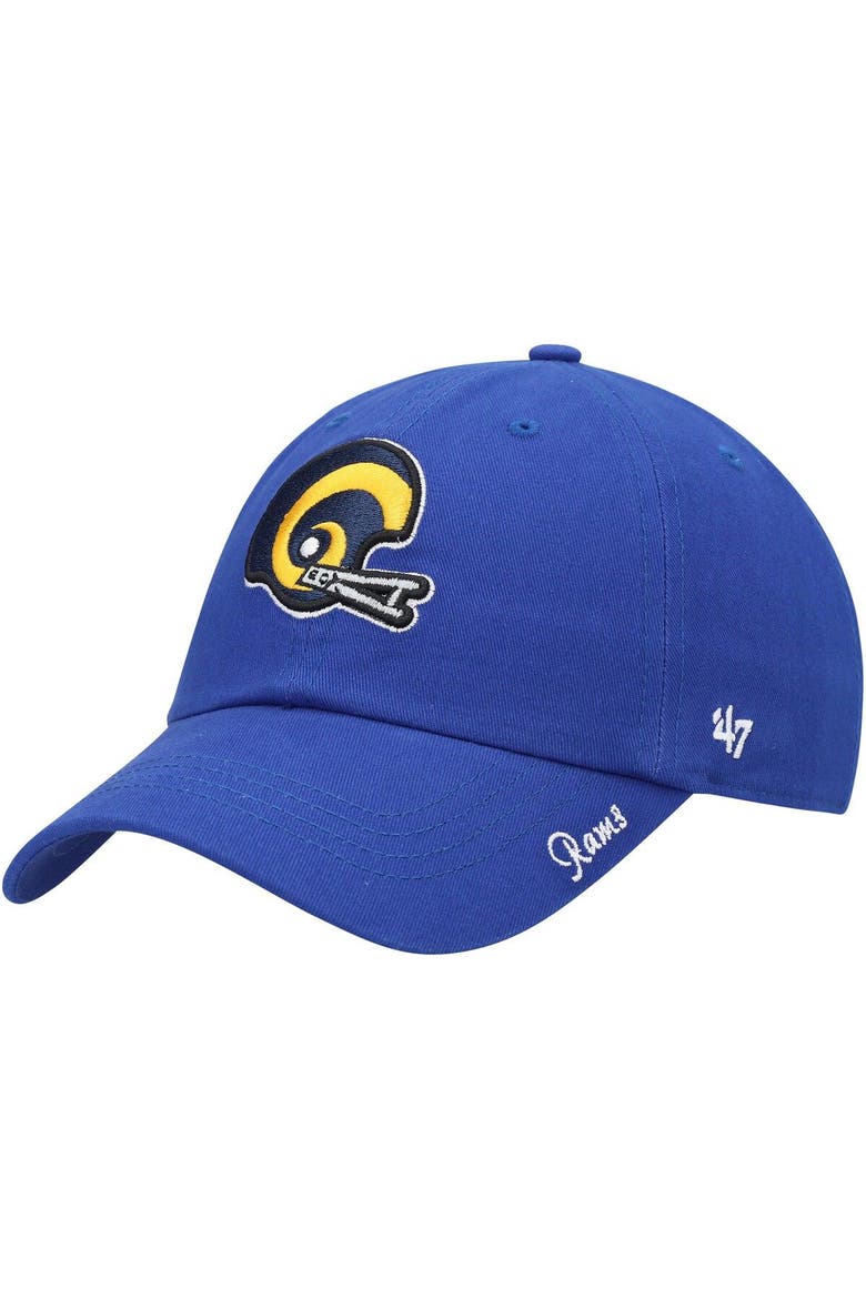 Women's '47 Royal Los Angeles Rams Miata Clean Up Legacy Adjustable Hat, Main, color, Royal