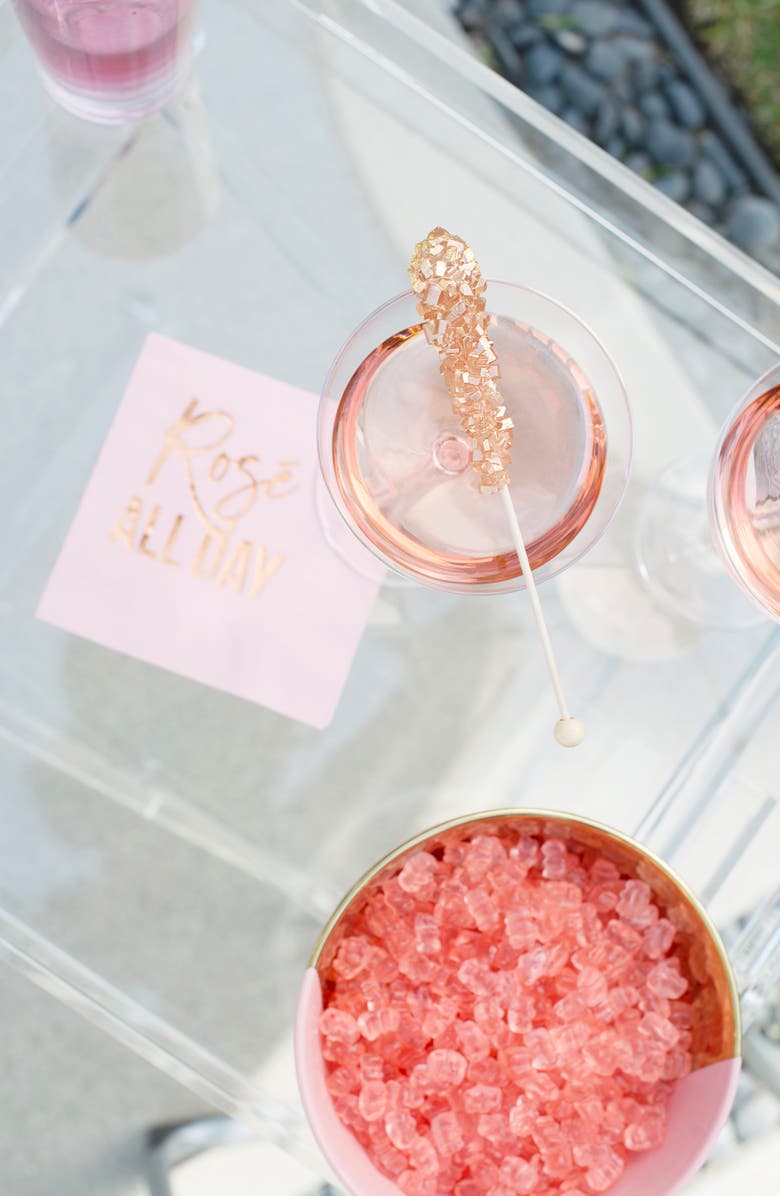 sugarfina Rosé All Day Bears Large Candy Cube, Alternate, color,