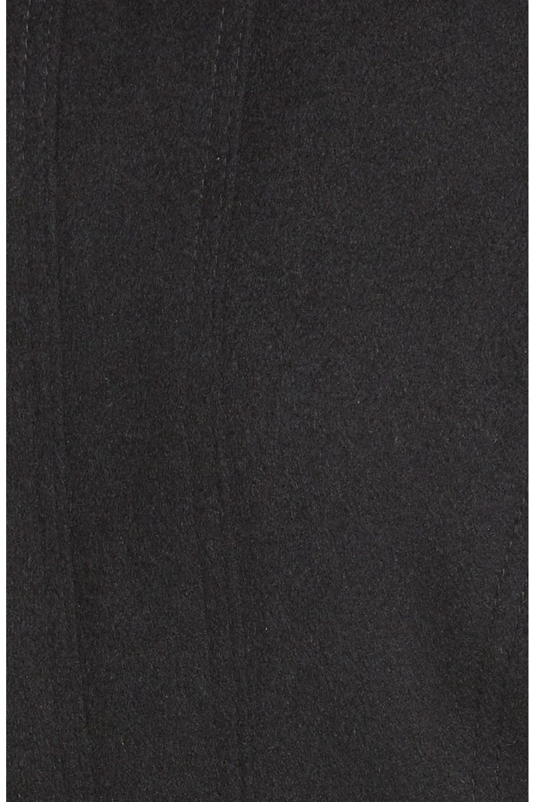 Laundry by Shelli Segal Double Breasted Fit & Flare Coat, Alternate, color, BLACK