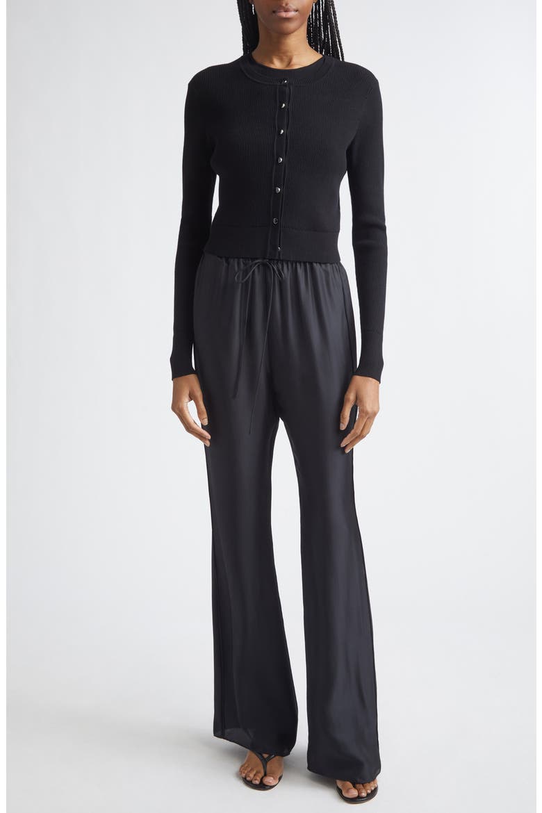 Zoe Crop Cardigan, Alternate, color, JET