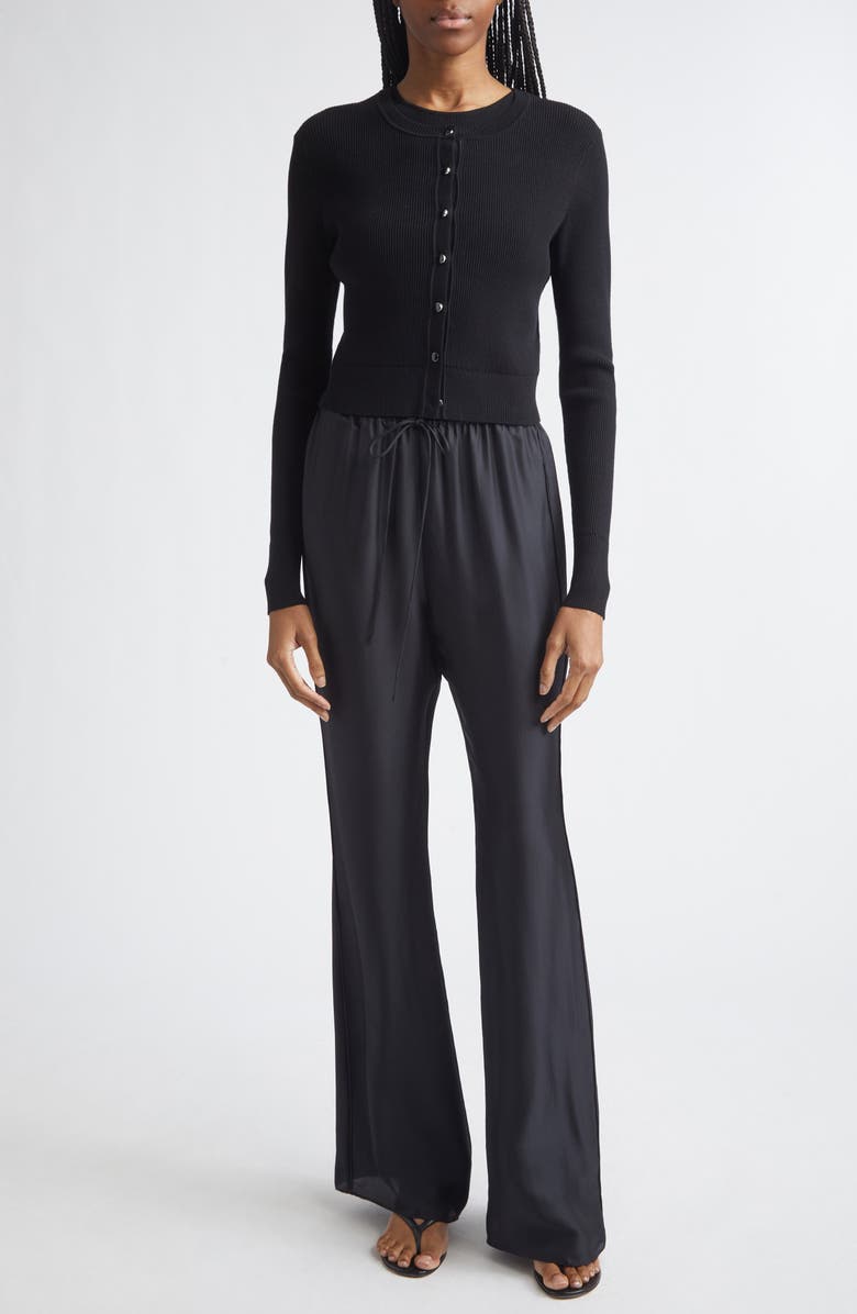 Toccin Zoe Crop Cardigan, Alternate, color, Jet