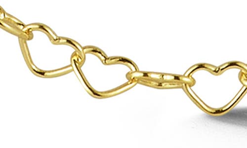 Glaze Jewelry Heart Chain Necklace In Gold
