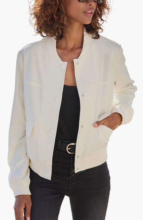 Snap Front Bomber Jacket