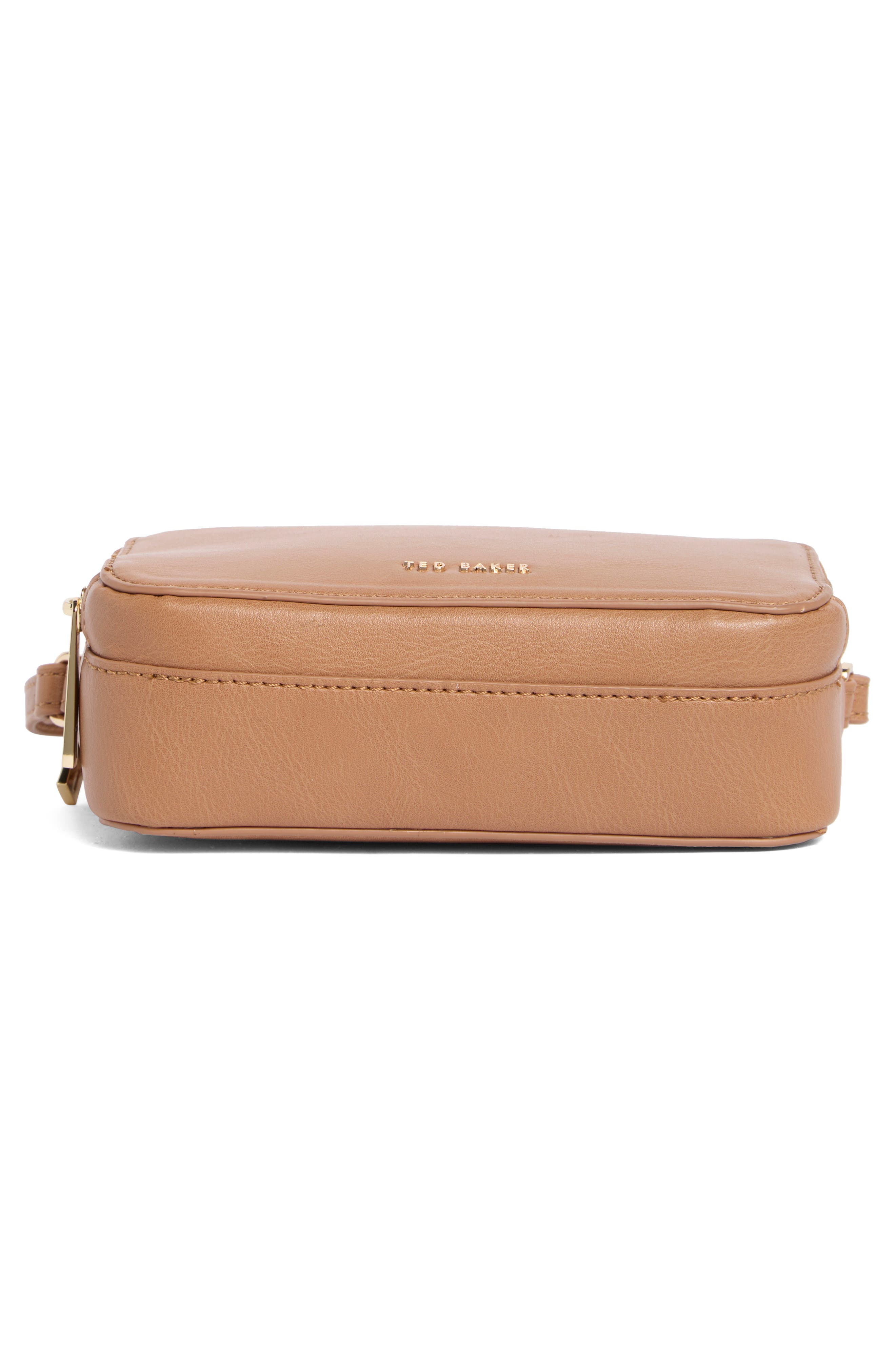 Stina Faux Leather Crossbody Bag, Alternate, color, TAN