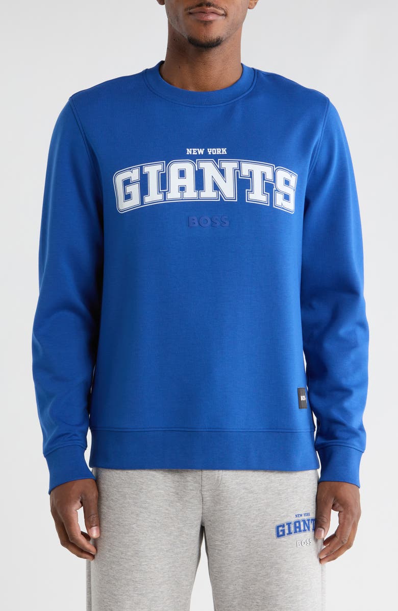 BOSS Watt NFL NY Giants Graphic Sweatshirt, Main, color, Medium Blue