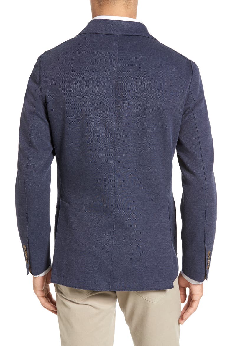 Slim Fit Jersey Sport Coat, Alternate, color, DENIM