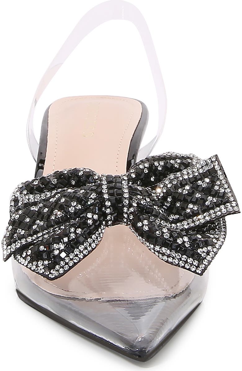 BERNESS Ninetta Clear Kitten Heel Pump, Alternate, color, Black