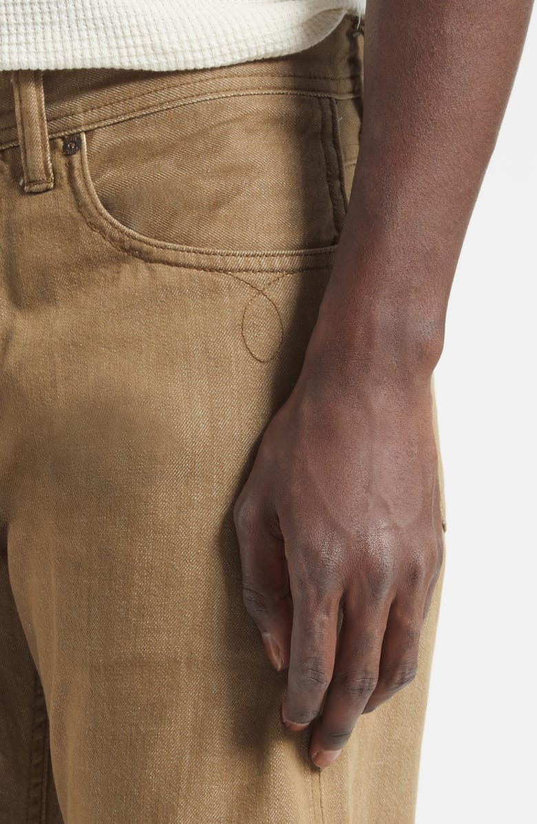 Double RL Slim Fit Jeans, Alternate, color, Medium Brown