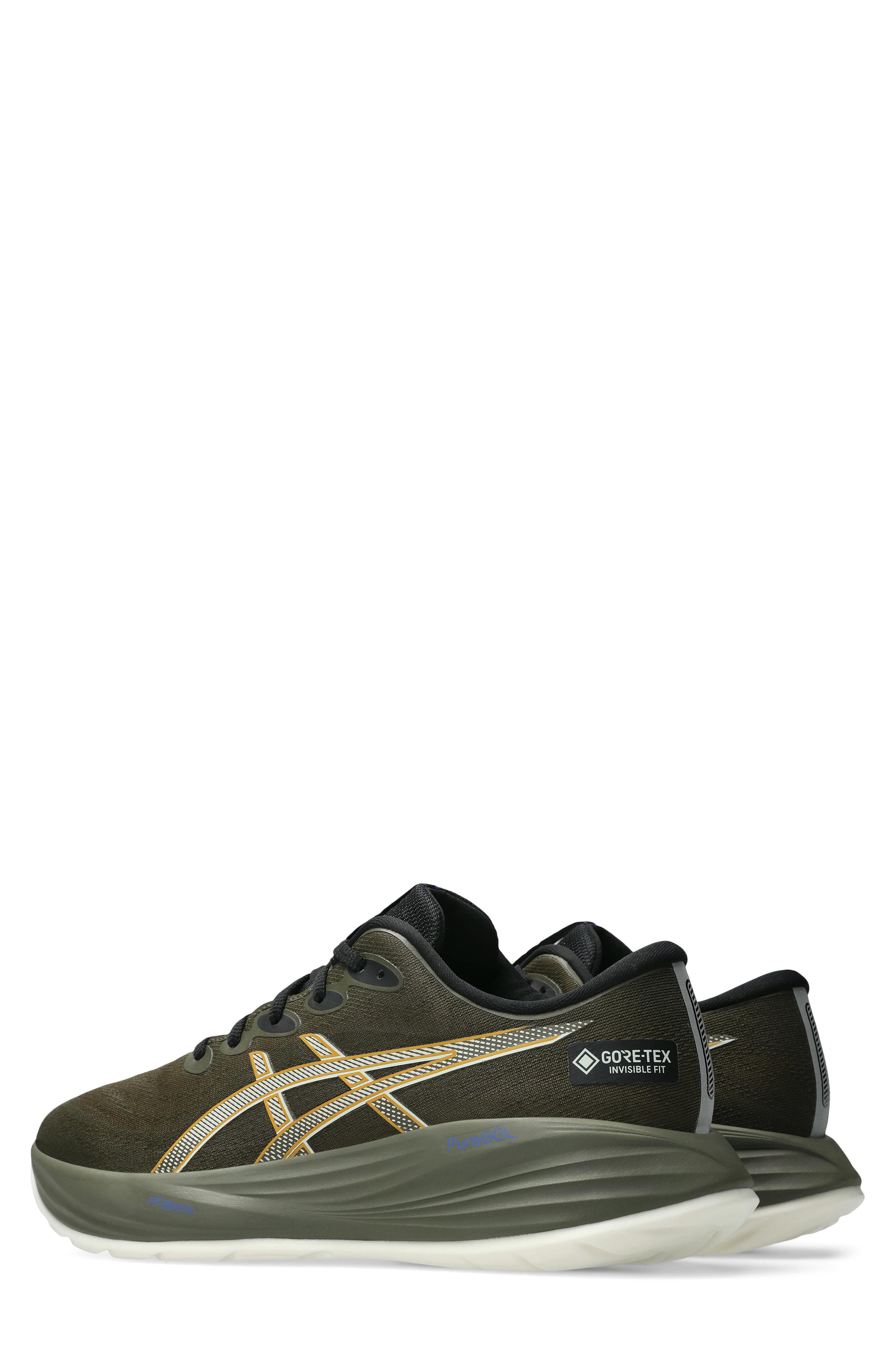 ASICS<sup>®</sup> GEL-CUMULUS<sup>®</sup> 27 GTX Gore-Tex<sup>®</sup> Waterproof Running Shoe, Alternate, color, Brown Stone/Whisper Green
