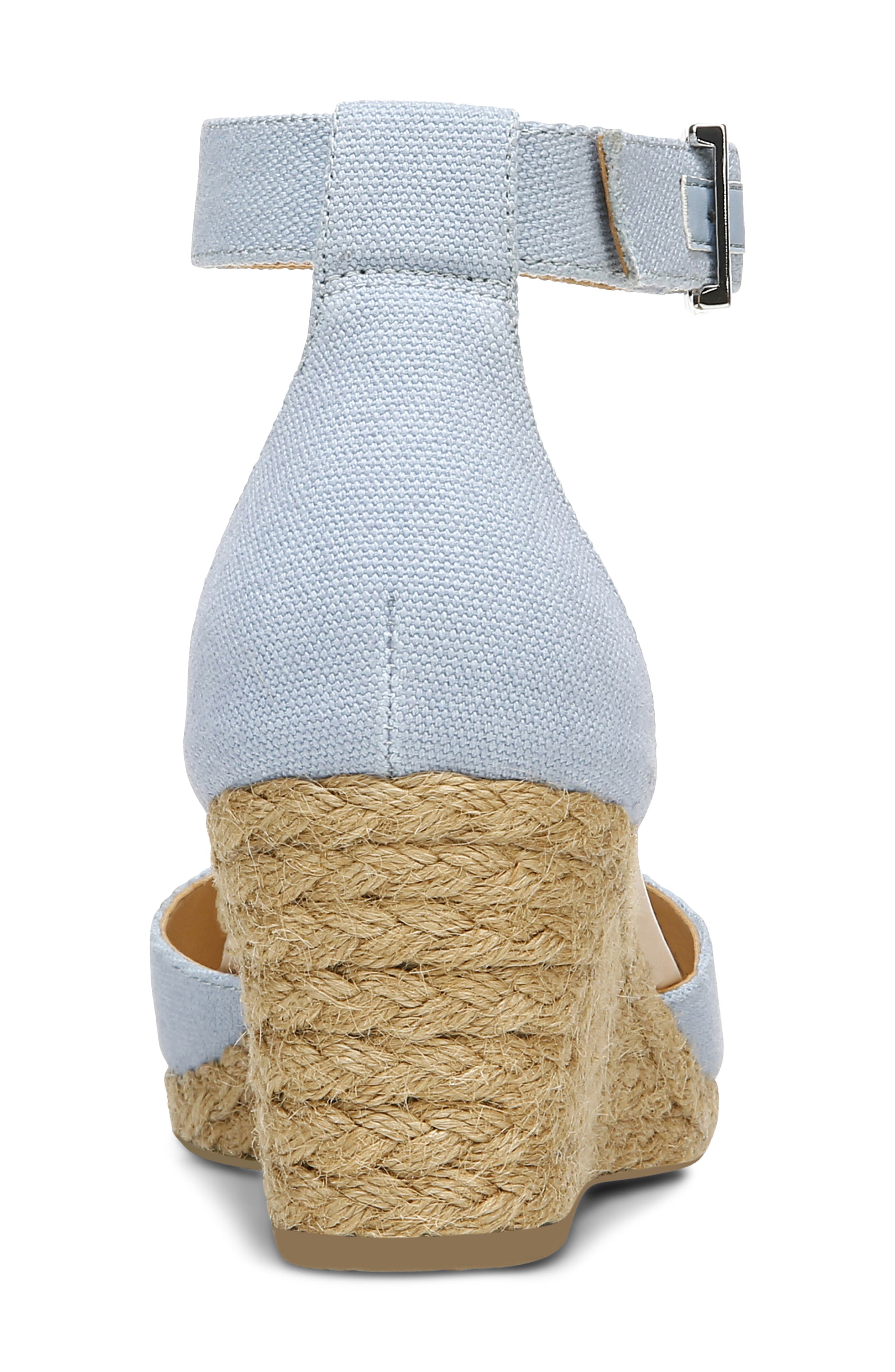 Amy Wedge Espadrille Sandal, Alternate, color, SKY CANVAS