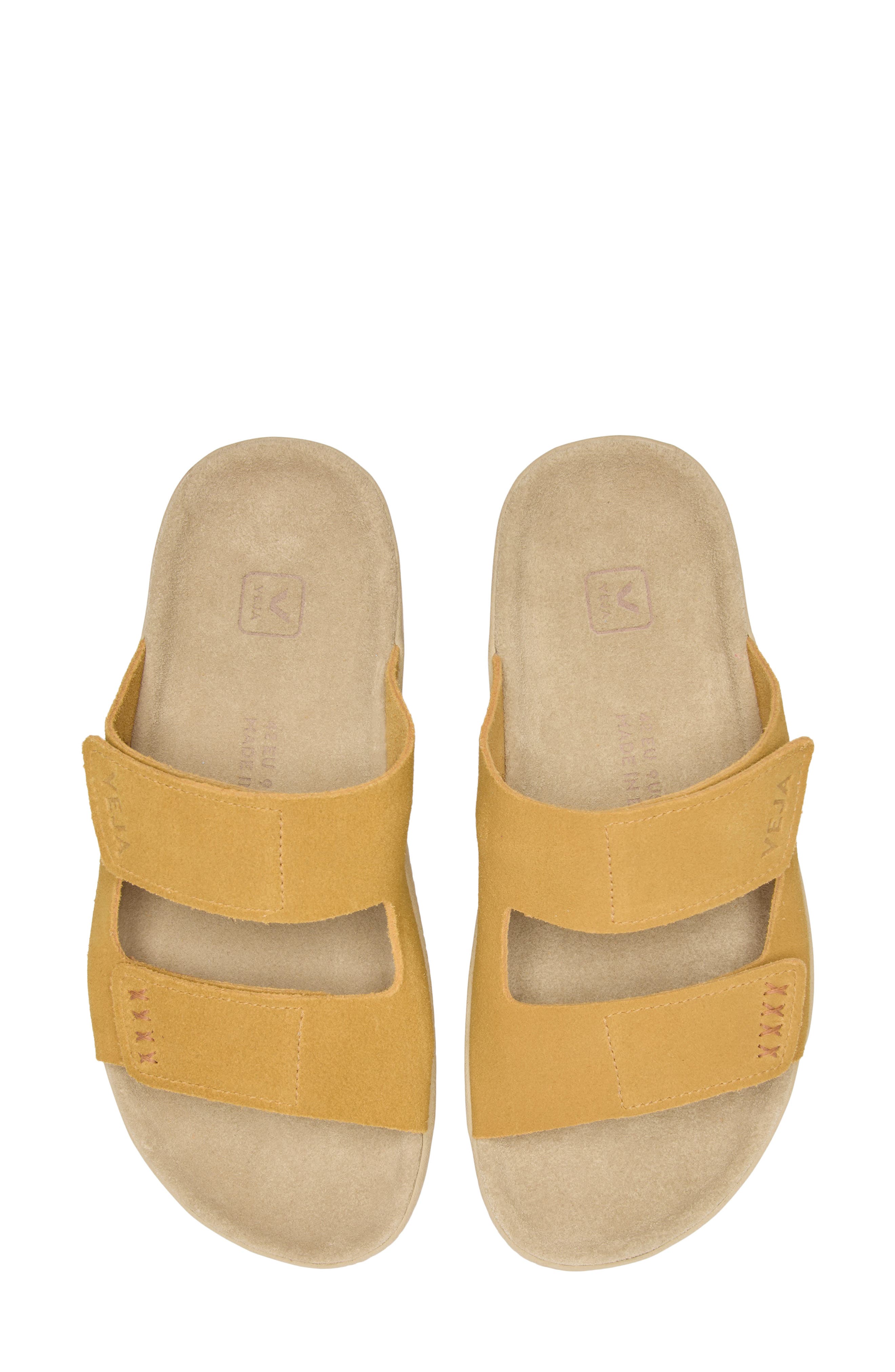 Etna Slide Sandal, Alternate, color, OCRE ALMOND