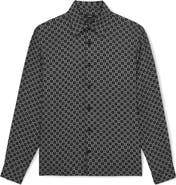 Reiss Nix Print Button-Up Shirt