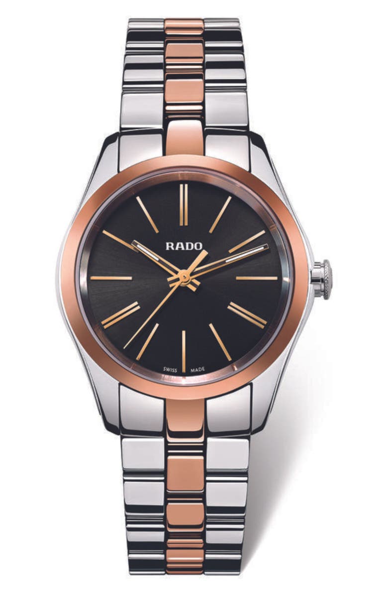 RADO Women's Two-Tone Stainless Steel Bracelet Watch, 32mm, Main, color, 